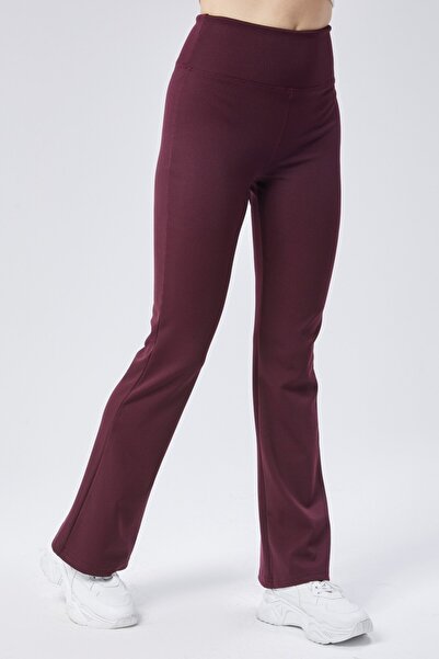 Grenj Fashion Ribbed Flare Yoga Knitted Sports Leggings