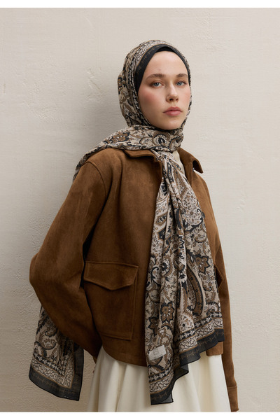 Fresh ELEGANT DESEN ŞAL BEJ