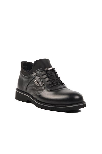 Pierre Cardin 63603 M Μαύρα ανδρικά παπούτσια από γνήσιο δέρμα