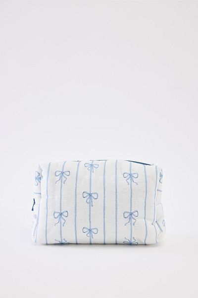 Atelier Babbi Blue Ribbon Muslin Care Bag