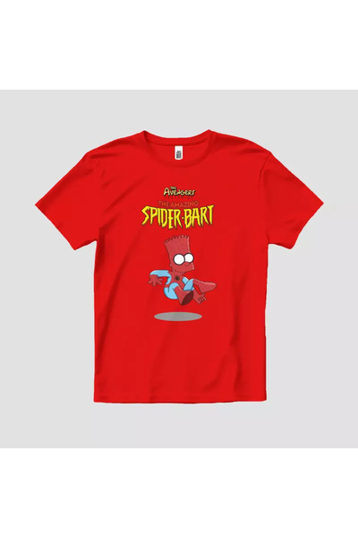 Built By Crazy Simpsonovi pauk Bart unisex dečija majica