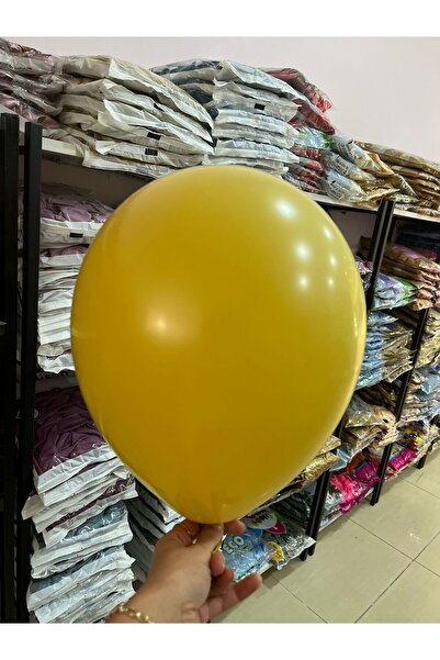 BALON HOME بالون لون الخردل 12 بوصة 25 قطعة