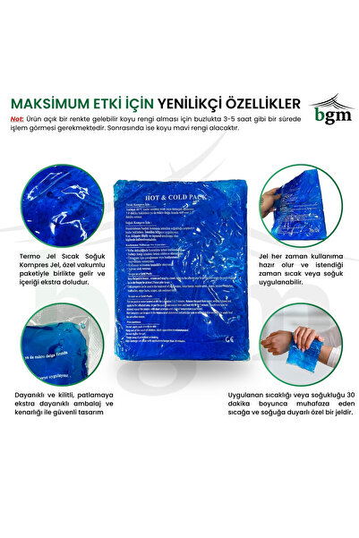 bgm 6’lı Avantaj Paket Sıcak Soğuk Kompres Termo Jel Büyük Boy 26x35 Cold Pack Kompres Buz Jel