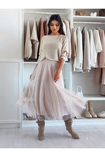 adorashop Fusta midi din tulle IT5103