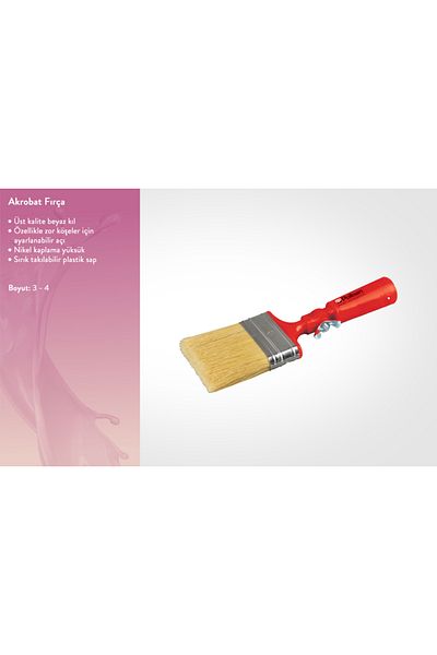 Polisan Water Based and Oil Paint Cutting Robot Brush Acrobat Number 3