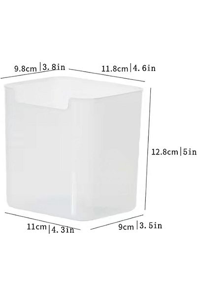 COOYA Fridge Side Door Storage Containers, Organizer Box for Fruits, Vegetables, etc, 4.6"L x 3.8"W x 5"H