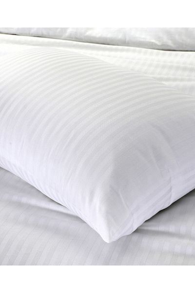 CAQQA Σετ Παπλωματοθήκη με διπλό ριγέ Satin Hotel 1 Παπλωματοθήκη 2 Μαξιλαροθήκες