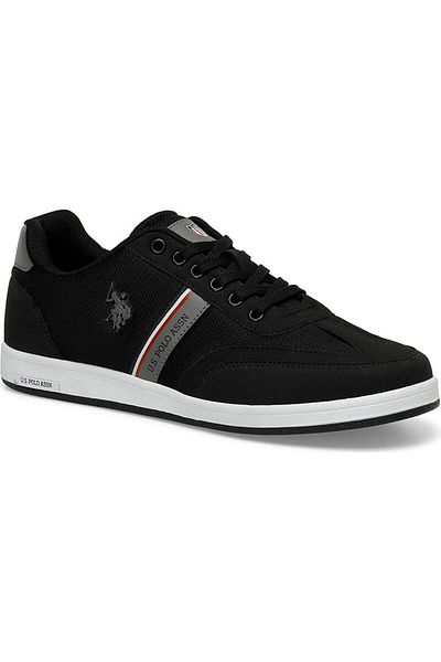U.S. Polo Assn. Casual Lace-Up Sports Shoes Black Men's Sneaker