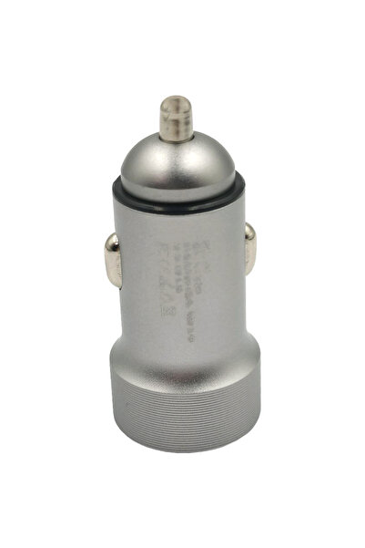 Generic شاحن سيارة صغير الحجم بمنفذي USB مع شحن سريع من النوع C - 12 فولت/24 ...