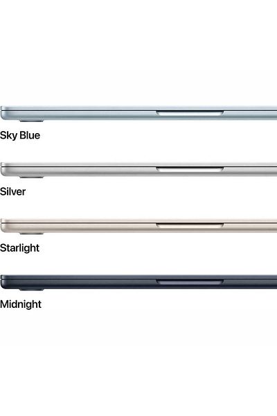 Apple ماك بوك اير 13 بوصة: شريحة Apple M4 مع وحدة معالجة مركزية 10 أنوية ووحدة معالجة رسومية 8 أنوية وذاكرة 16 جيجابايت وذاكرة SSD 256 جيجابايت Midnight Eng KB (2025)