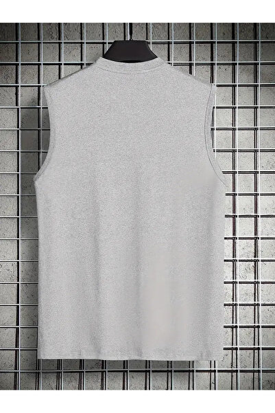 PENTHİLUS Stylish Sleeveless A-Line Giraffe Print T-Shirt for Men - Casual, Round Neck, Perfect for Summer