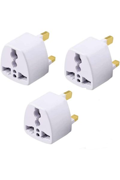 Buy and Bill Universal travel Plug Adapter, 3 Pin Power Plug Adapter for AU/UK/EU/US, Plug Converter 3 Pcs