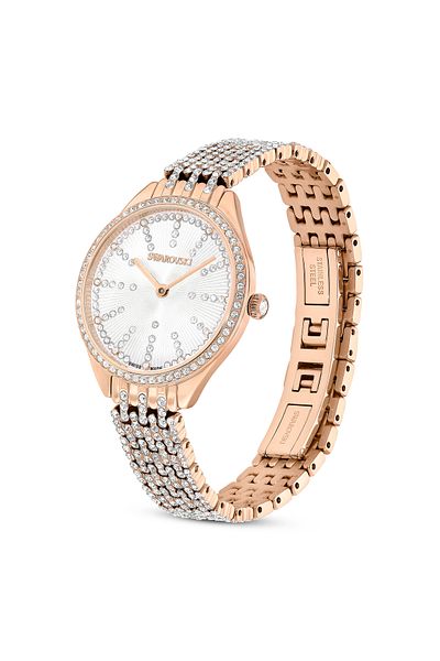 Swarovski 5644053 Pave Fp Rog/White/Ros Wristwatch - Attract Model