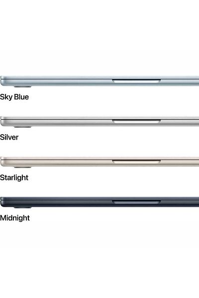 Apple MacBook Air مقاس 15 بوصة: شريحة Apple M4 مع وحدة معالجة مركزية 10 أنوية ووحدة معالجة رسومية 10 أنوية وذاكرة SSD سعة 16 جيجابايت و256 جيجابايت Starlight Eng/Arb KB (2025)