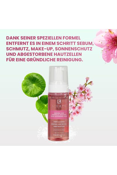 Licape ® Reinigungsschaum Gesicht | 150 ml | Gesichtsreinigung Und Cleanser