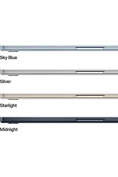 Apple ماك بوك إير 15 بوصة: شريحة Apple M4 مع وحدة معالجة مركزية 10 أنوية ووحدة معالجة رسومية 10 أنوية، وذاكرة 24 جيجابايت و512 جيجابايت SSD، أزرق سماوي، لوحة مفاتيح إنجليزية/عربية (2025)
