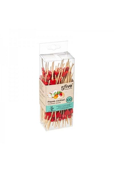 FİVE Set 4x100 tepuse din bambus pentru aperitive, Gala, 12 cm