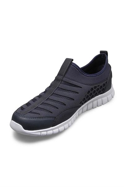 M.P. Comfort Sole Lace-Up Sports Shoes Men's Sneaker Navy White