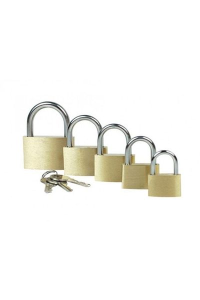 Geylani 25 cm Yellow Coated Padlock 25 mm Width 25 mm Height 4cm