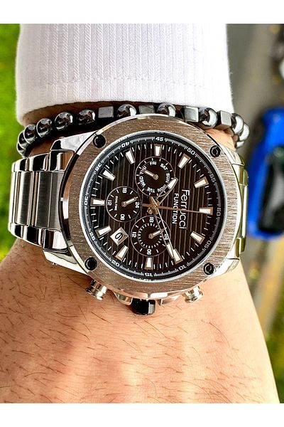 Ferrucci Function All Functions Active Men's Wristwatch + Bracelet Gift