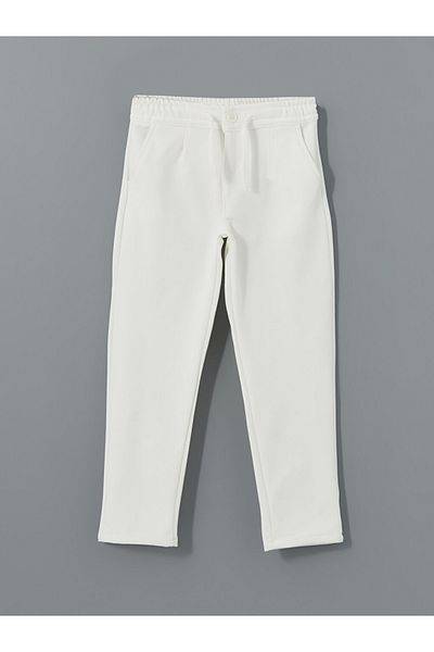 LC Waikiki Standard Mold Polyviscon Fabric Boy's Pants with Elastic Waist and Laces