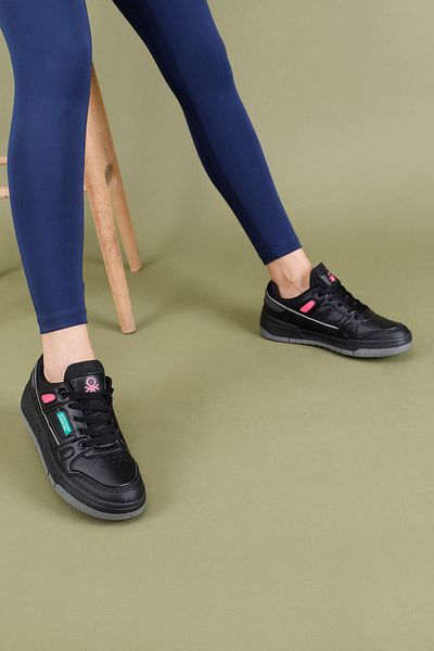 Getcho Pantofi sport negri Parry pentru femei BNI-11130