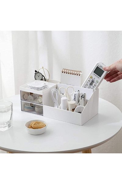 COOYA Makeup Organizer, Desk Organizer with Drawers, for Office Supplies Cosmetics Jewelry Parts