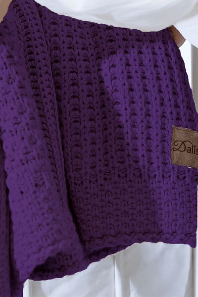 DALİSA Rebecca Knitwear Knitted Soft Bedspread, Seat Cover