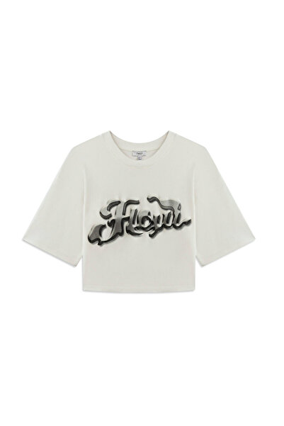 Twist Gofreli Crop T-shırt