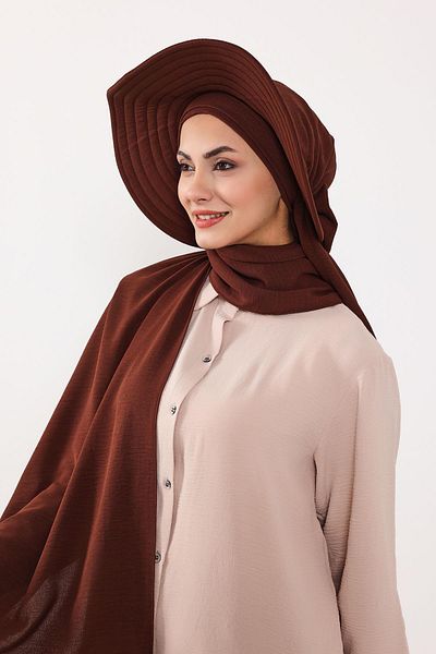 Aisha's Design Practical Shawl Turban with Detachable Bow Hat on the Back,Ss-2A