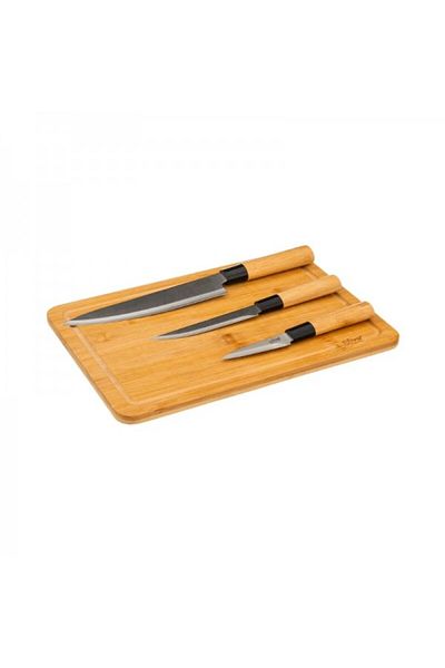 FİVE Set of 3 bamboo knives and chopsticks, Taipei