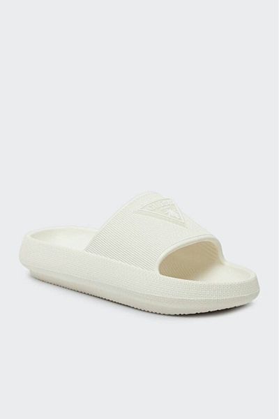 Guess Papuci de cauciuc Papuci albi pentru femei E4gz27wg5x0-mlk