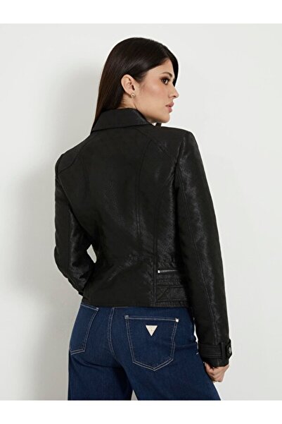 Guess Normal Siyah Kadın Ceket W3YL25WFIR2-F943
