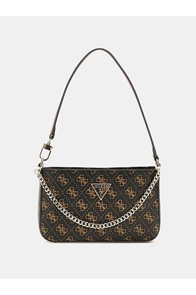 Guess Noelle Mini Top Zip Shoulder Dámská Hnědá Mini taška Hwql7879720-bro