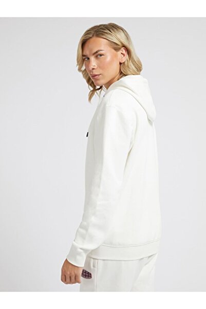 Guess ALDWIN ZIP HOODED SW Ανδρικό κρεμ μπουφάν Z2YQ28K9V31-SCFY