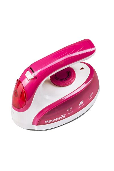 Hausberg Travel iron HB-7910RS, 900W, 50ml water tank, Red-White