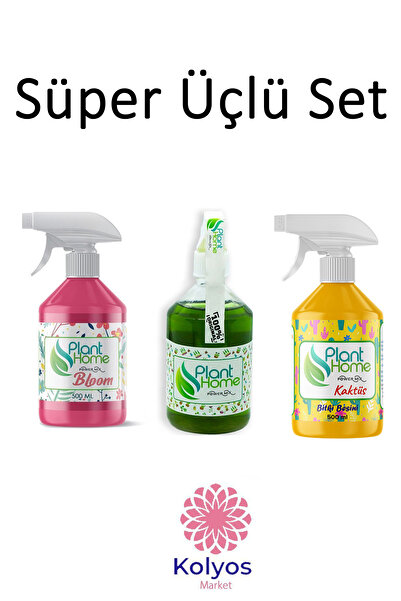 Plant Home Power Mix Üçlü Set PowerMix + Kaktüs +BLoom