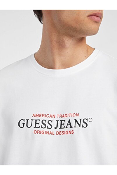Guess Ανδρικό μπλουζάκι με κανονική εφαρμογή τζιν