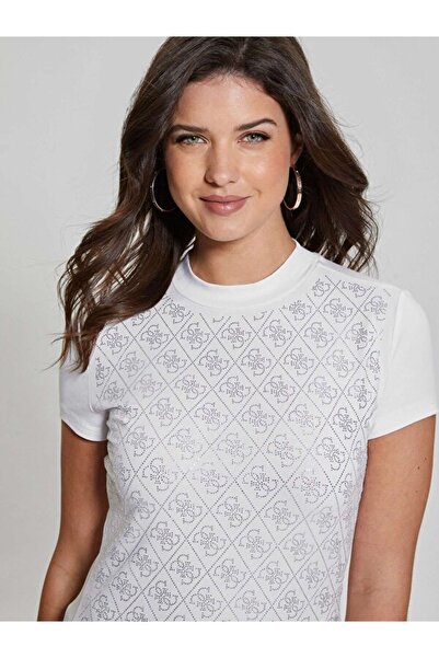 Guess Mock γυναικείο μπλουζάκι με λεπτή εφαρμογή