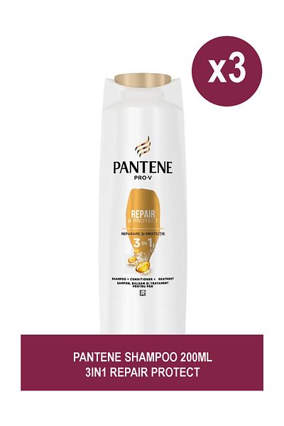 Pantene ȘAMPON 200ML 3IN1 REPARATOR PROTECT X 3