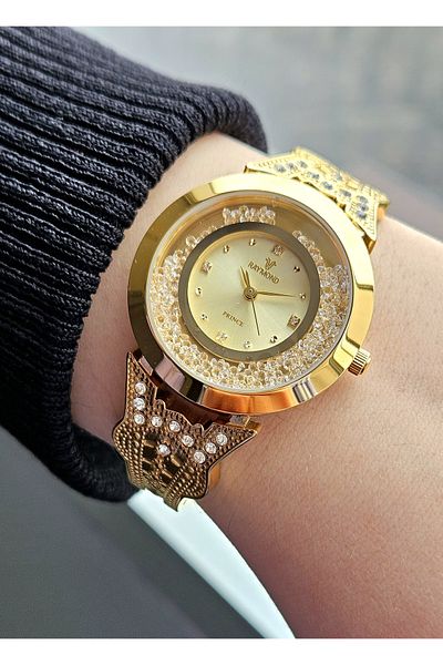Raymond Rym-5221 Raymond Women's Wristwatch - Stainless Steel Case and Band - 2 Years Warranty