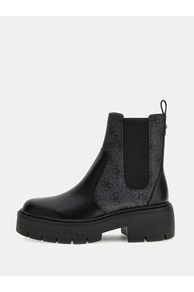 Guess Μαύρα Γυναικεία Casual Παπούτσια - FLTSHU ELE10-BLKCO