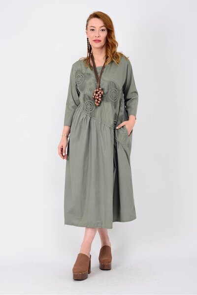 Park Moda 11081 LOVA FİSTO DETAYLI ELBİSE