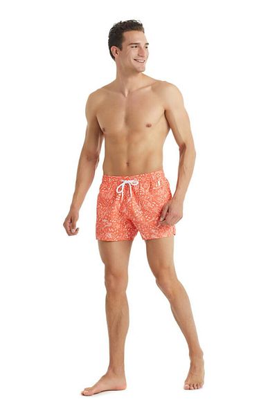 Blackspade Men's Patterned Orange Swim Shorts Swimwear C2T0N4O01