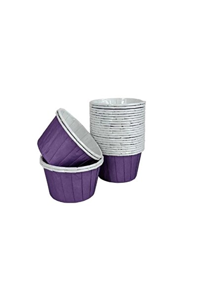 Vip Purple Thick Paper Polka Dot Cake Capsule 50 Pieces