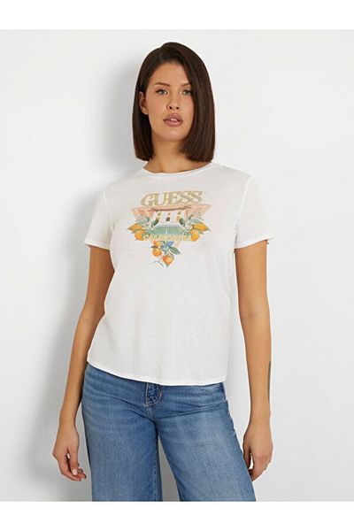 Guess Tricou pentru femei Mansion Modal Blended Regular Fit