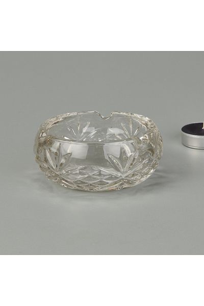 Delisoga Deli Soga Round Glass Ashtray - Transparent - 9.5 cm