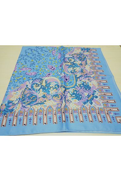 hoaryage Bumbac cu model viu elegant, sal, eșarfă, cârpă de rugăciune 90x90 cm