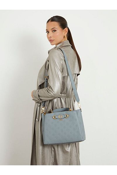 Guess Modrá dámska kabelka – 24x12x41 cm HWPD9209060-LDL