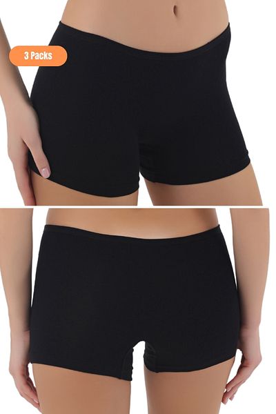 CENNETOĞLU Women's Long Leg Panties – Cotton and Stretchy Underwear